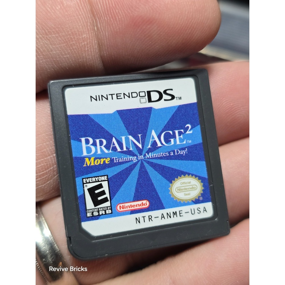 Brain Age 2: More Training In Minutes A Day (Nintendo DS, 2007) Game Only Tested